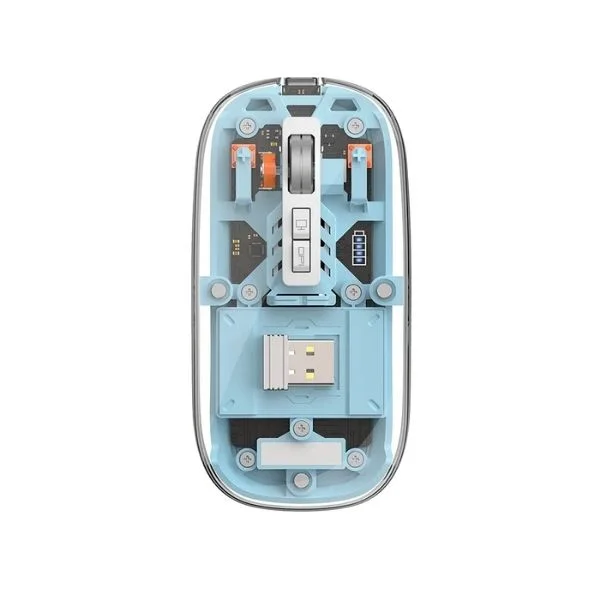 WiWU WM105 Crystal Transparent Magnetic Wireless Mouse