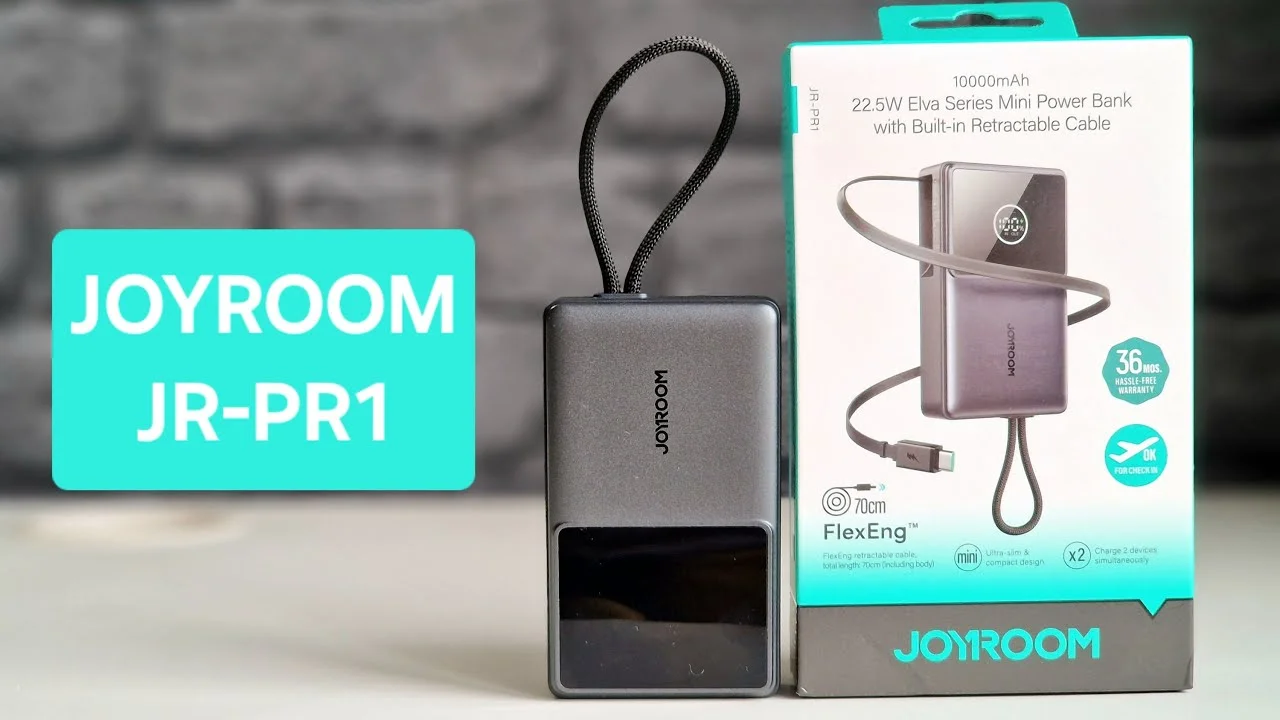 JOYROOM JR‑PR1 10000mAh Power Bank – 22.5W Fast Charging